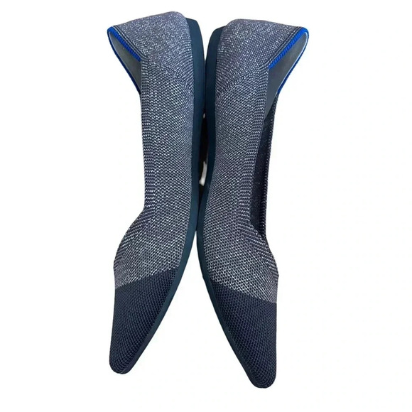 Rothy’s Twilight Metallic Captoe Points Flat Shoes Size 9.5 - Picture 7 of 11